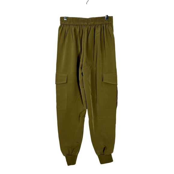 NWT Area Stars Olive Green High-waist Pockets Silky Cargo Jogger Pants Size S - Picture 5 of 9